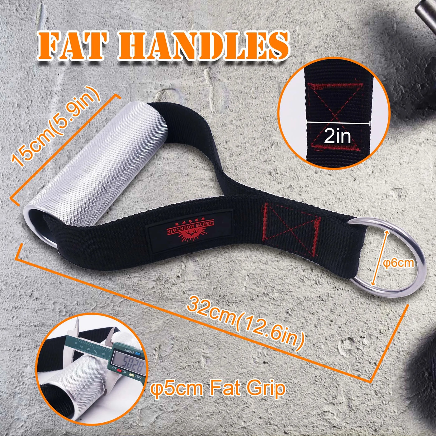 Heavy Duty Metal Fat Grip Handle